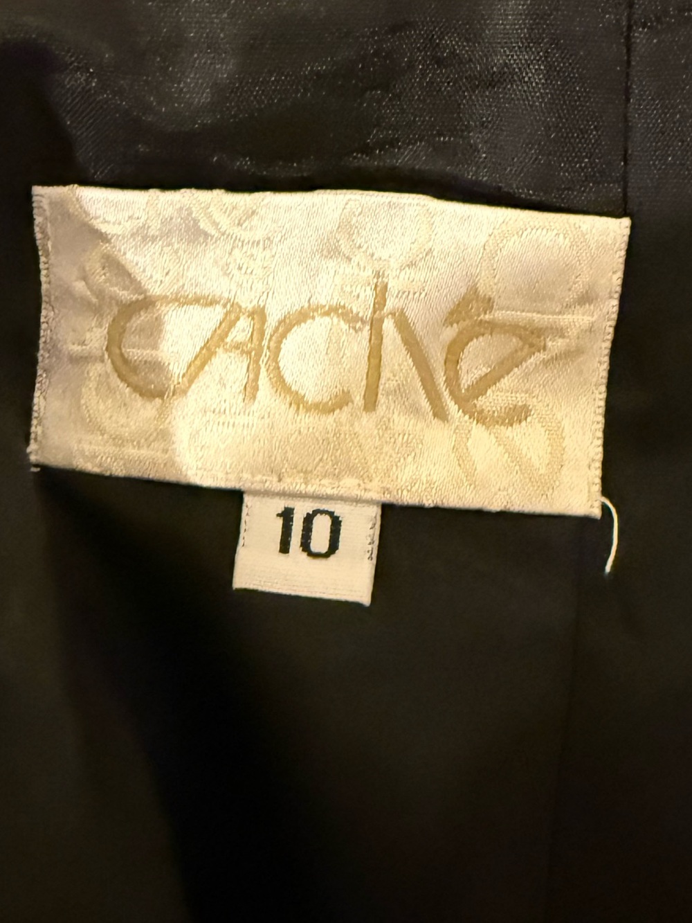VINTAGE Cache Little Black Mini Dress with Cutout Strap Detail - Picture 2 of 3